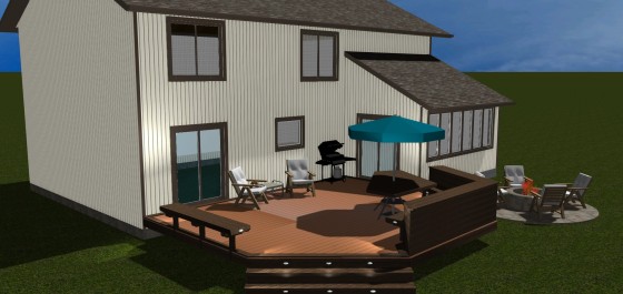 Design rendering for Montgomery Village Redecking Project