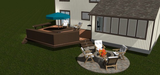 Design rendering for Montgomery Village R\redecking project